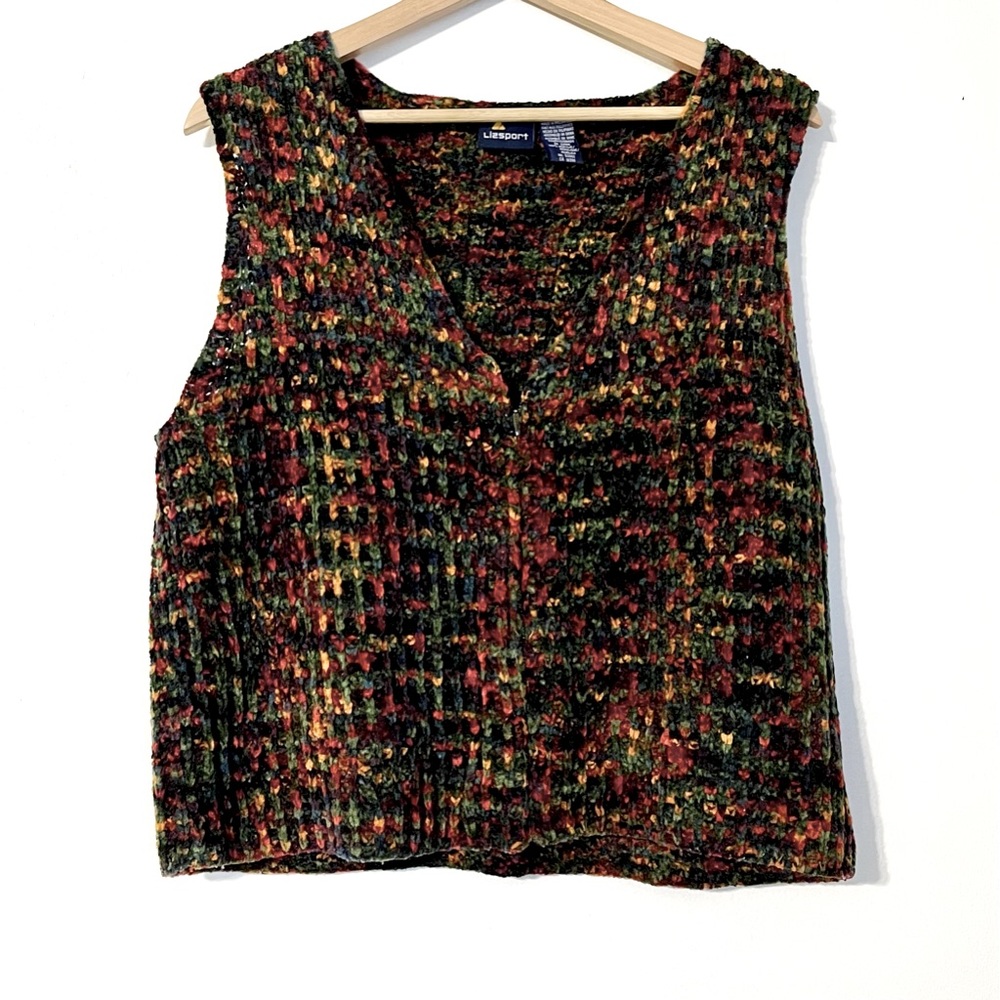 Vintage Multicolor Textured Vest